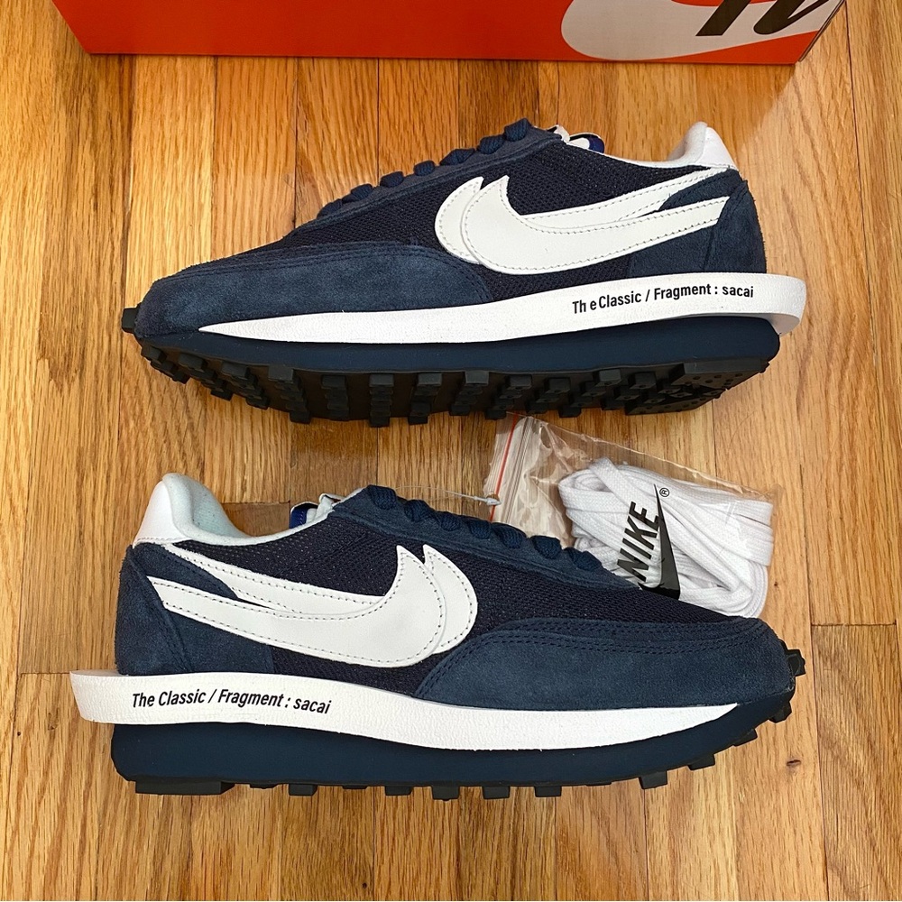 Nike LD Waffle SF sacai Fragment Blue Void DH2684-400 Men's Sneakers Size 6.5